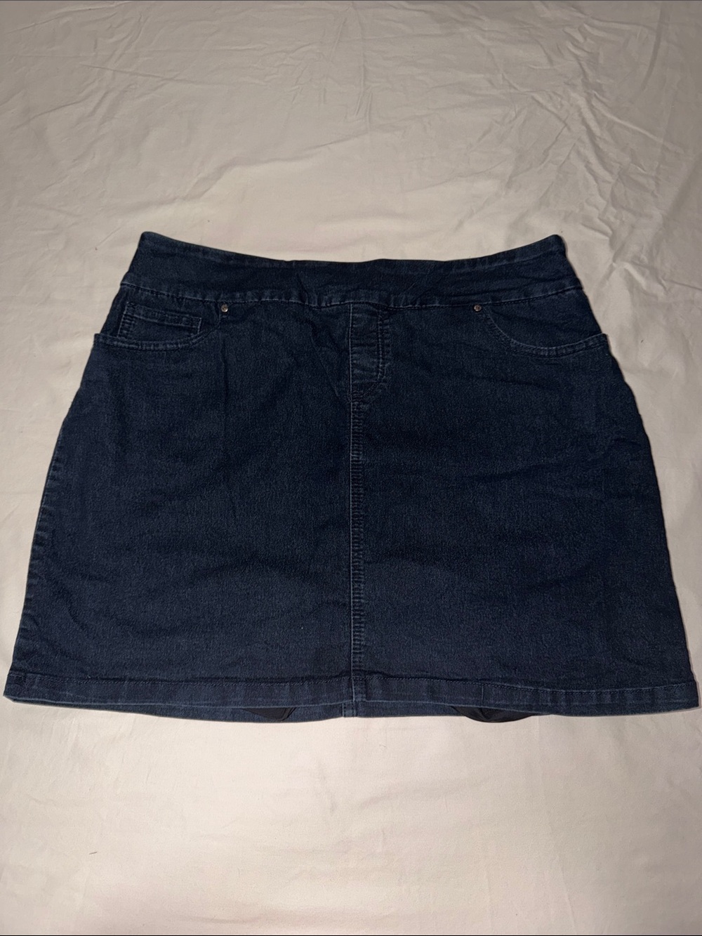 Peck & Peck Dark Blue Denim Mini Skirt